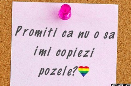 Promiti ca nu o sa imi copiezi pozele? - Ce nota ii dai albumului meu