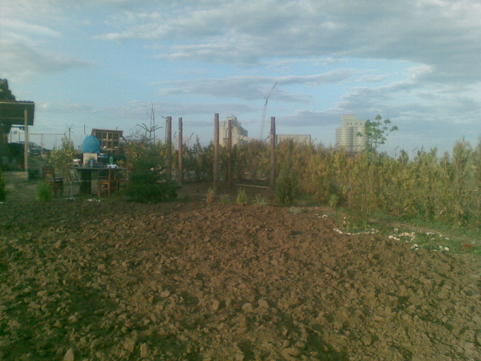 10052010(005); inainte de plantare gazon,in coltul din dreapta amplasamentul foisorului
