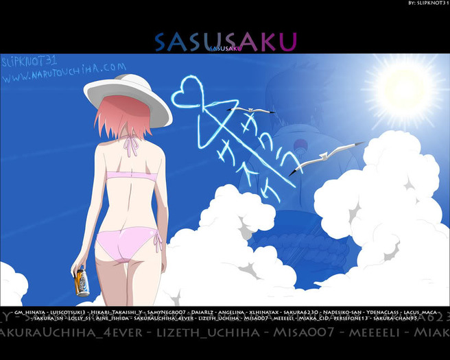 SasuSaku_Wallpaper_by_SLIPKNOT31666 - Sakura wallpaper