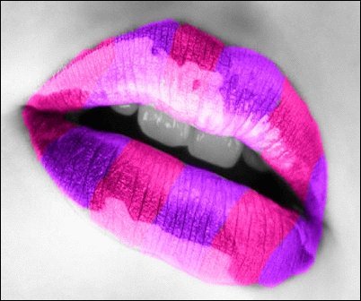 pink_ans_purple_lips_by_qwerty5678 - Lips Art