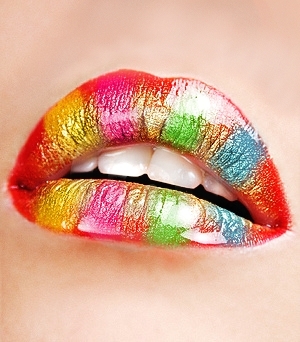 Rainbow_lips_by_ViolentContact - Lips Art