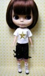 CCT Blythe Trendy Black Checker Medium Short - Papusi 3mo si Goth