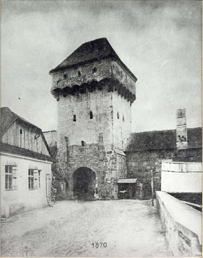 276-1870-turnul Podului-demolat in 1872 str. Gh.Doja-vedere dinspre nord