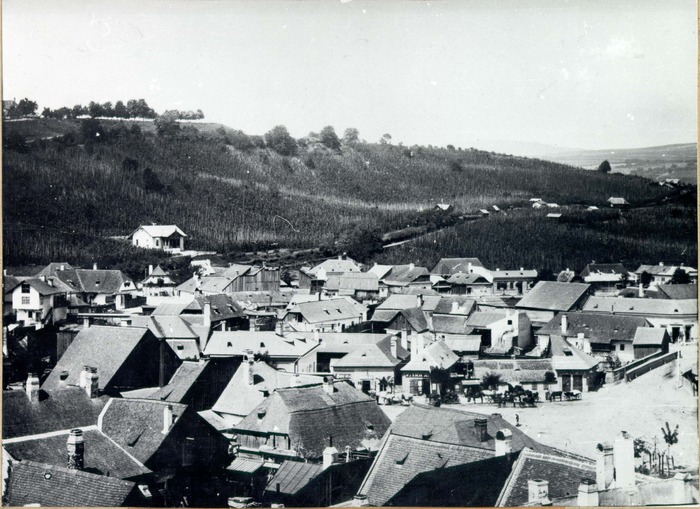 540-1887Piata Mihai Viteazu vazuta din turnul pompierilor (in spate se vede str. Racovita si viil