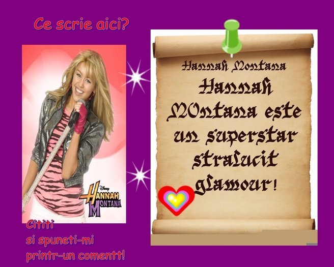 jyhfuyf - Revista nr 8 Cu Hannah Montana proprie creata de mine