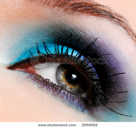 stock-photo-modern-fashion-blue-makeup-of-a-female-eye-macro-shot-2959692 - Make up