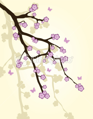 ist2_12933272-abstract-background-with-sakura-branch - poze cherry blossom