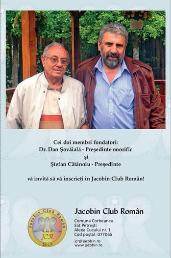 DAN SOVAIALA SI STEFAN CATANOIU - INFIINTARE JACOBIN CLUB ROMAN