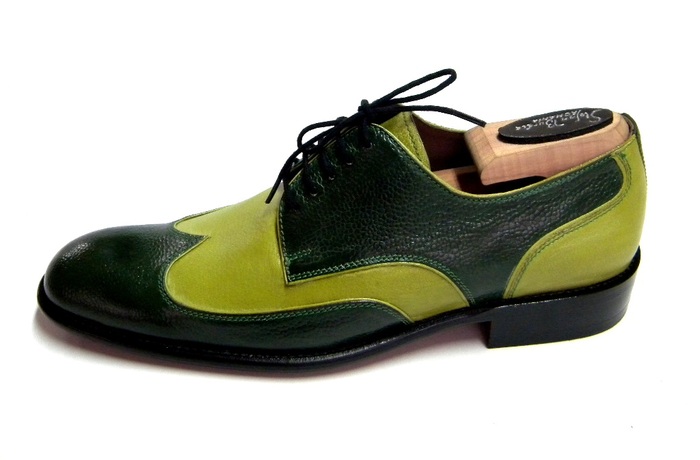 pantofi.clasic.liziera.verde; "pantofi, shoes, senzationali, ocazie, okazie, incaltaminte, barbati, handmade, incaltaminte la coma
