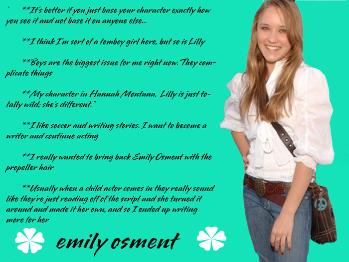  - Emily Osment