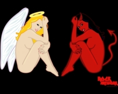 QWOJRHCOKSRGQOJWNLGS - devil vs angel