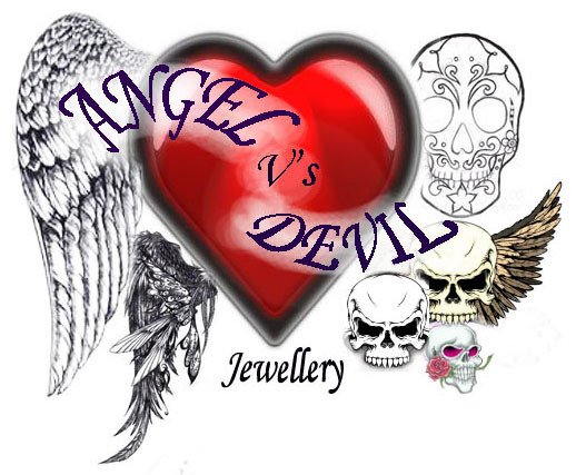 ANGEL V DEVIL logo - devil vs angel