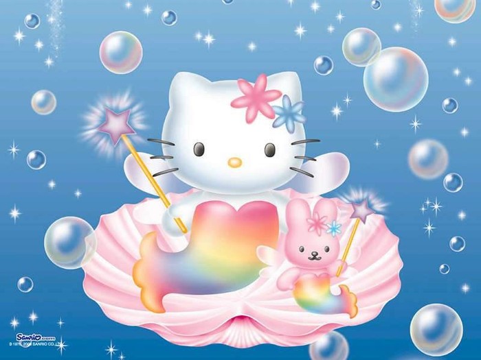 hello-kitty-blue-doll - Hello Kitty