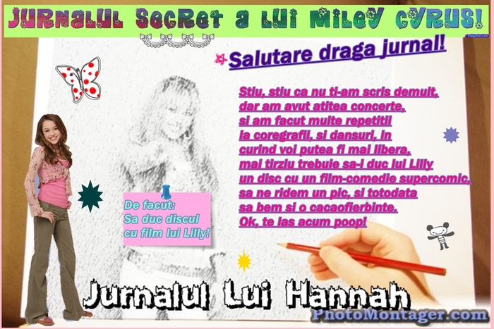 jurnal - Revista nr 10  cu Hannah Montana