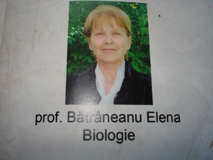 BATRANEANU ELENA-PROF.DE BIOLOGIE - BANCHETUL CRISTINEI