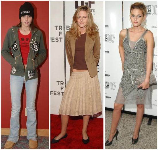 evolutie-stil-krist-1 - Kristen Stewart Then  Now