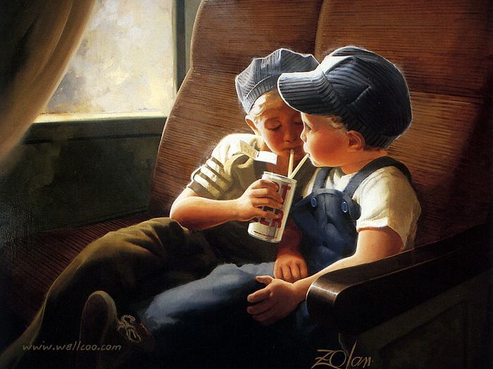 painting_children_childhood_kjb_DonaldZolan_20LittleEngineers_sm - Zolan