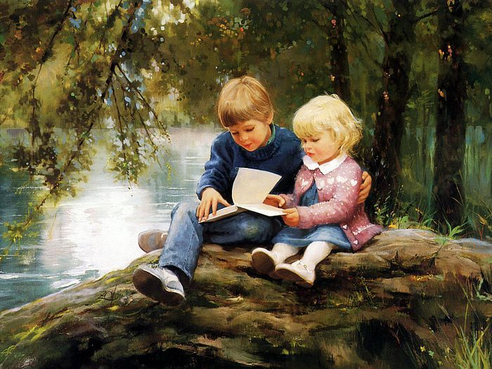 painting_children_kjb_DonaldZolan_62ForestsandFairytales_sm - Zolan