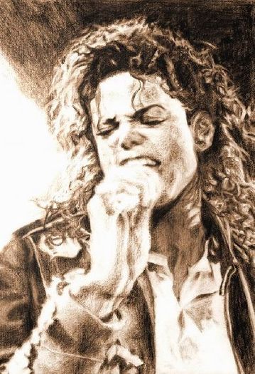 808-Michael Jackson - drawing - janet jackson si mj