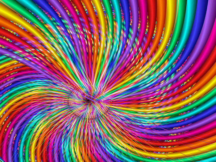 rainbow-swirl-wallpaper - Rainbow