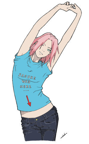 Sakura__sexy_pose_AND_shirt_by_tayness1234