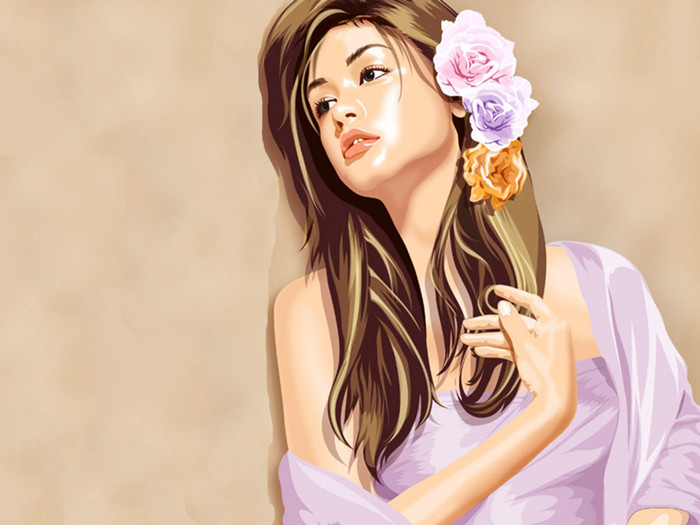Drawn_wallpapers_Sweet_girls_Painted_tenderness_011032_[1] - anime girls