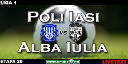Poli Iasi vs Unirea Alba Iulia