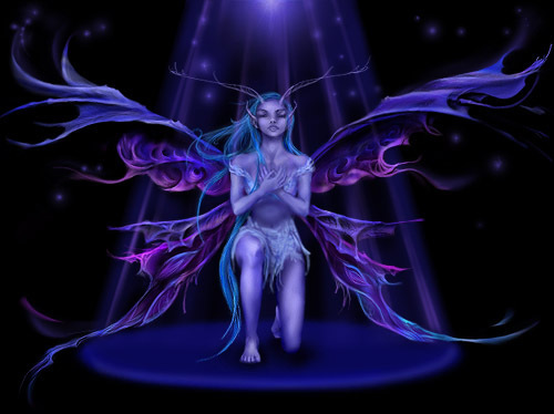 UnicornsFaries_Very-Blue-Fairy-In-L[1] - anime girls fantasy