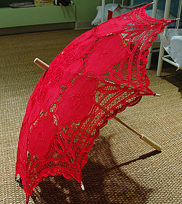 parasol.christmas red