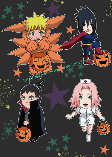 Naruto_Trick_or_Treat_Chibis_by_BotanofSpiritWorld