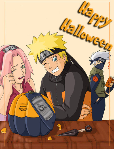 naruto_halloween_by_lauramanganime - TEAM7 nou