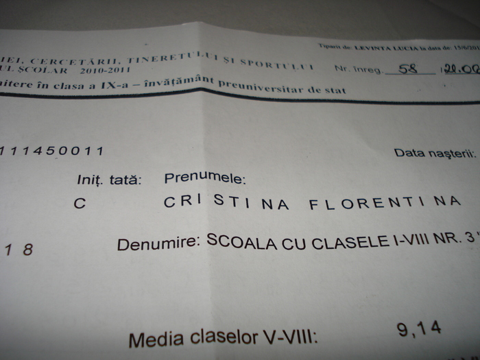 MEDIA V-VIII - CRISTINA MEA