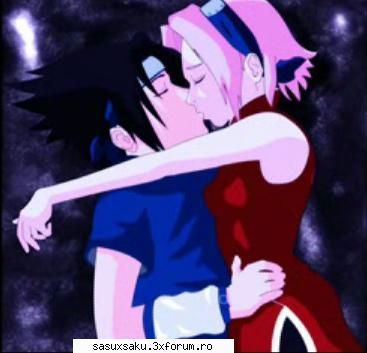 Sasuke ajunse la Sakura si o imbratisa si saruta