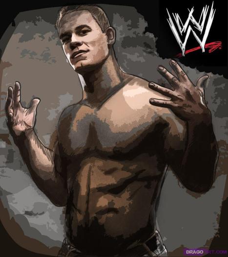 how-to-draw-john-cena - wrestling