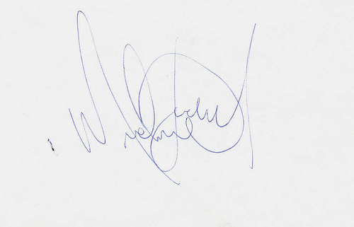 Michael Jackson - Autografele vedetelor