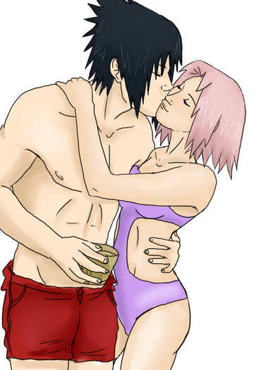 SASUSAKU_LOOOVE_by_polale21 - summer naruto