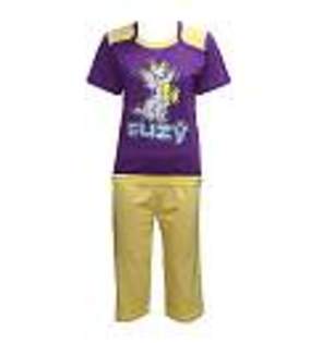 pijama mov cu galben