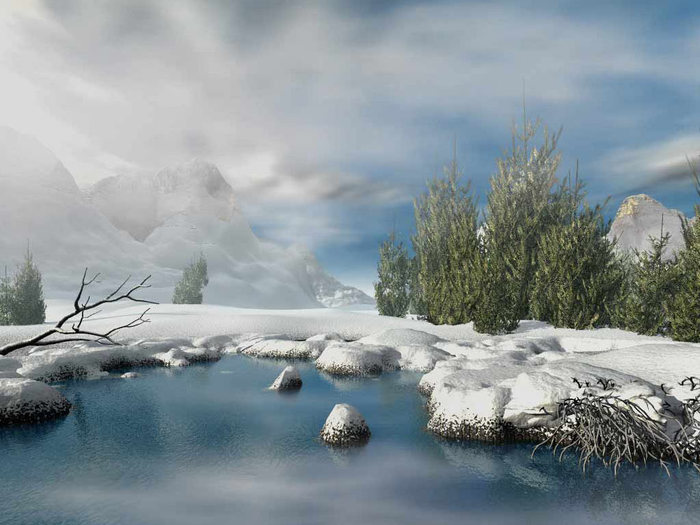 Winter_Time - poze 3d