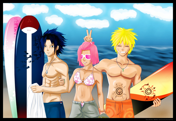 Summer___07__Beach_Fun_by_Kookyz - summer naruto