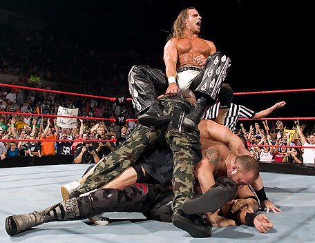 hbk matt hardy john cena big show on edge YAY - FAN WRESTLING