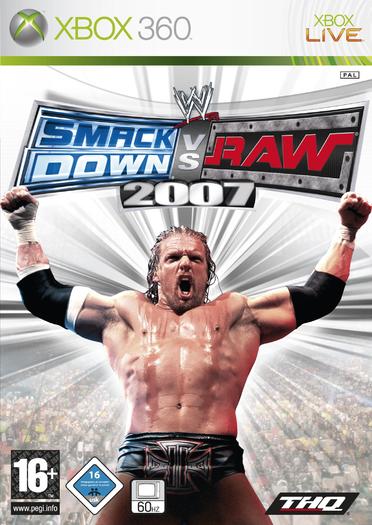 WWE SmackDown vs Raw 2007 fake XBOX 360 coverart - FAN WRESTLING