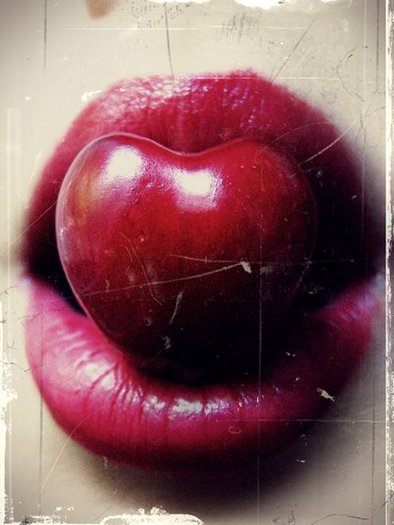 Cherry_love_by_ideea - cherry lips