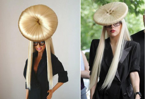 lady-gaga-barbie-button-hair - Papusi lady-gaga