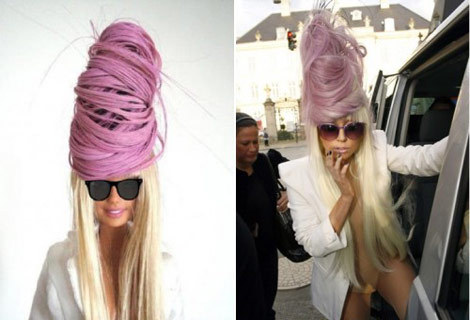 lady-gaga-barbie-doll-purple-hair - Papusi lady-gaga