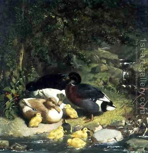 Ducks-And-Ducklings-$282$29 - John Frederic Herring