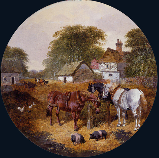 john_f_herring_jr_a2209_the_hay_trough - John Frederic Herring