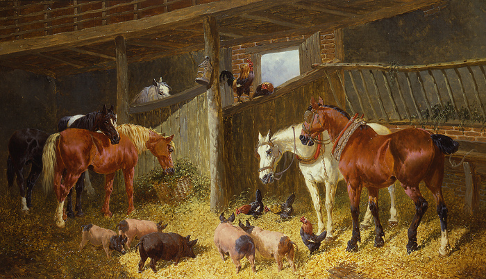 john_f_herring_jr_a2291_barnyard_interior