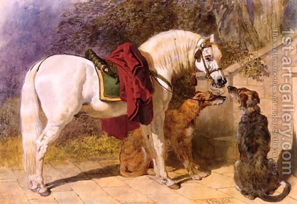 The-Squires-Pets-Arabian-$26amp$3b-Scottish-Deerhounds - John Frederic Herring