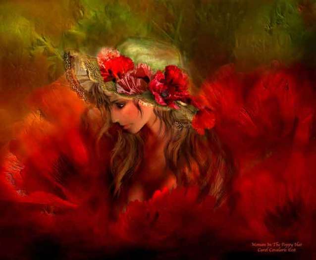 03_WomanInPoppyHat_Pic - Carol Cavalaris by ela