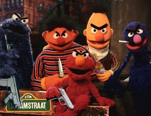 evil_sesame_street - Bert and Ernie